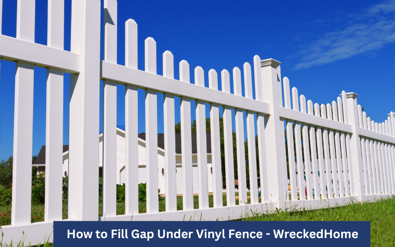 How to Fill Gap Under Vinyl Fence-2