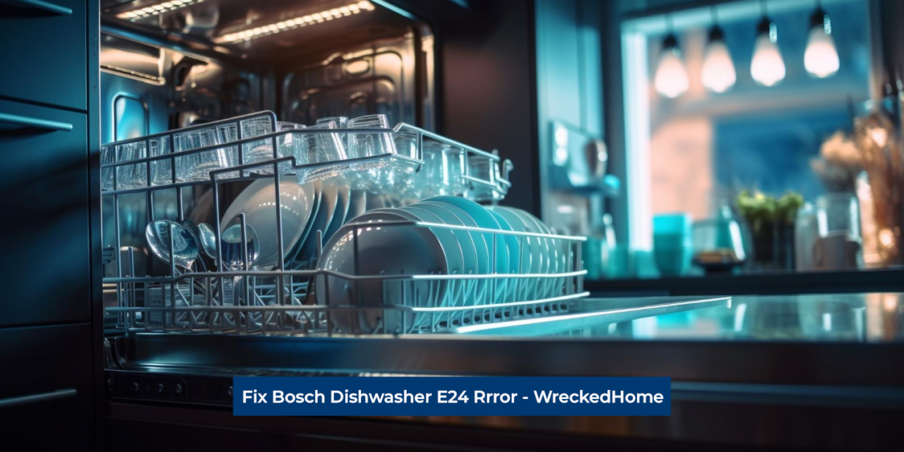 How to fix Bosch dishwasher E24 error