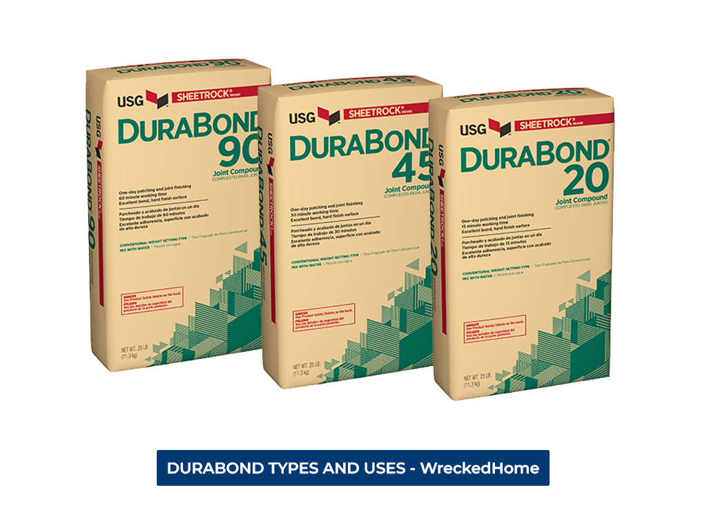 DURABOND 3 products side by side