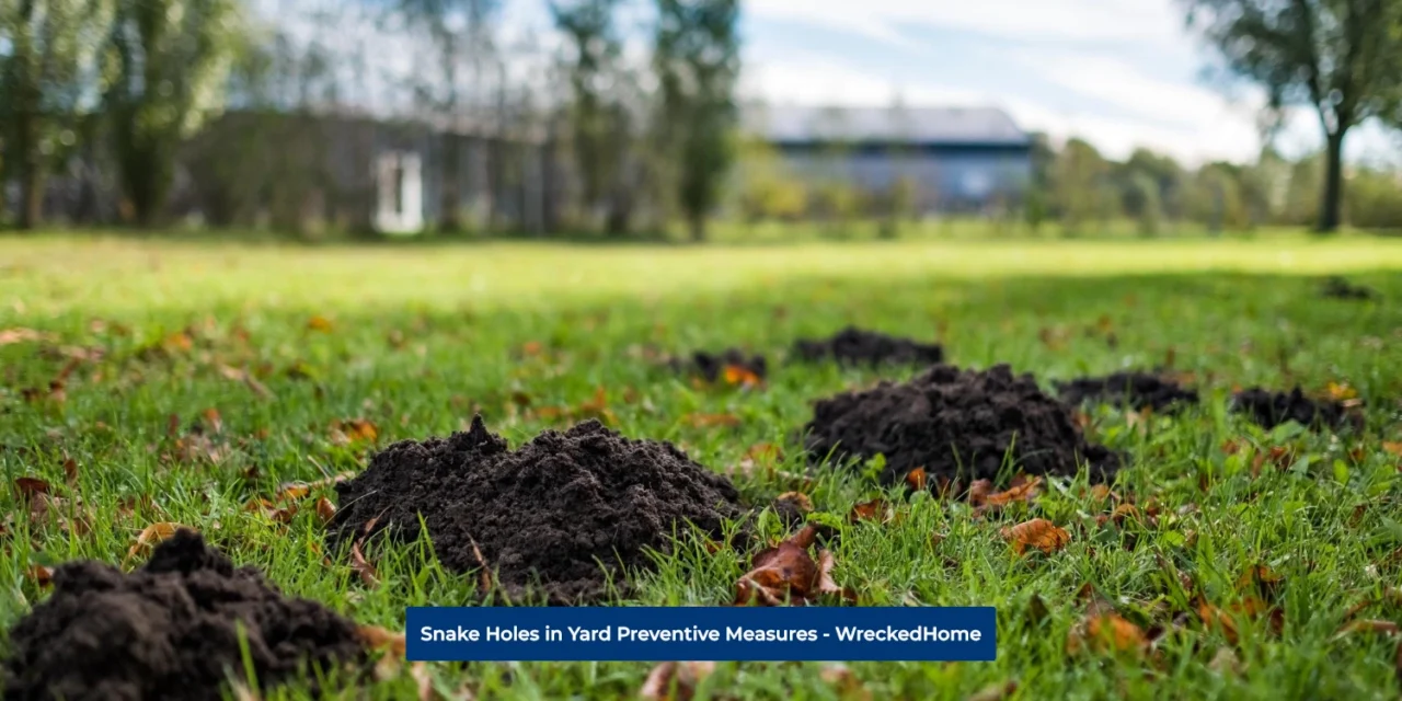 Snake Holes in Yard Preventive Measures