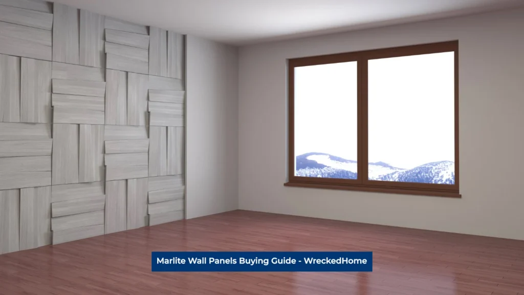 Wide empty room decorated with Marlite Wall Panels