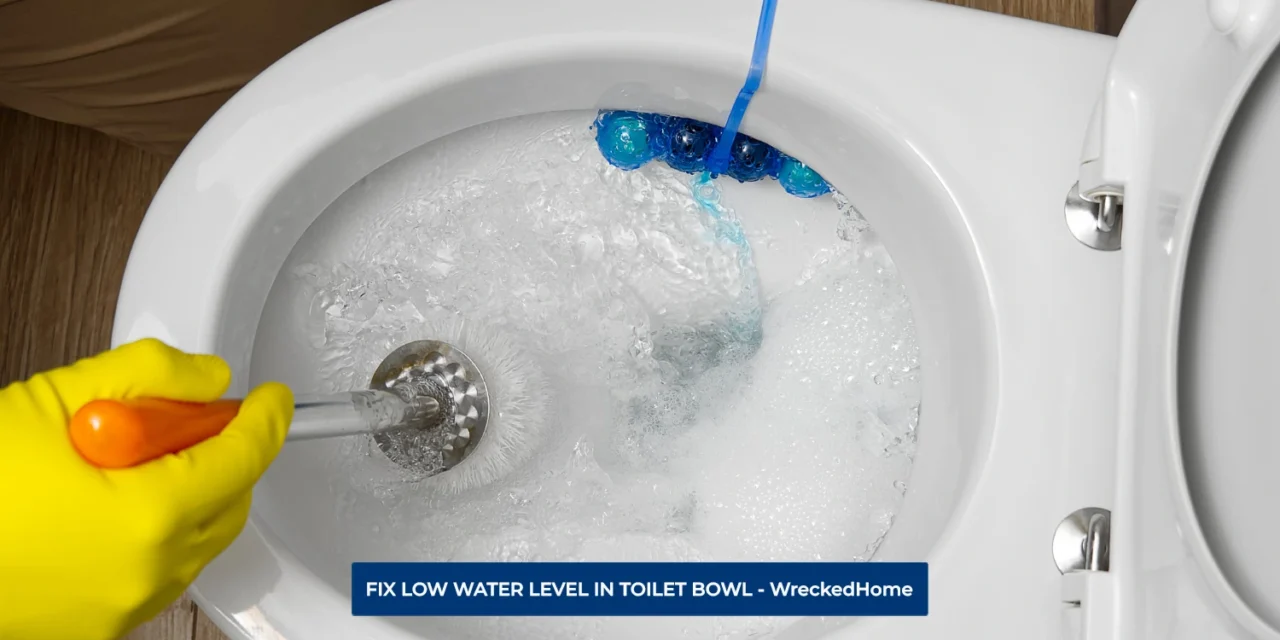 HOW TO FIX LOW WATER LEVEL IN TOILET BOWL