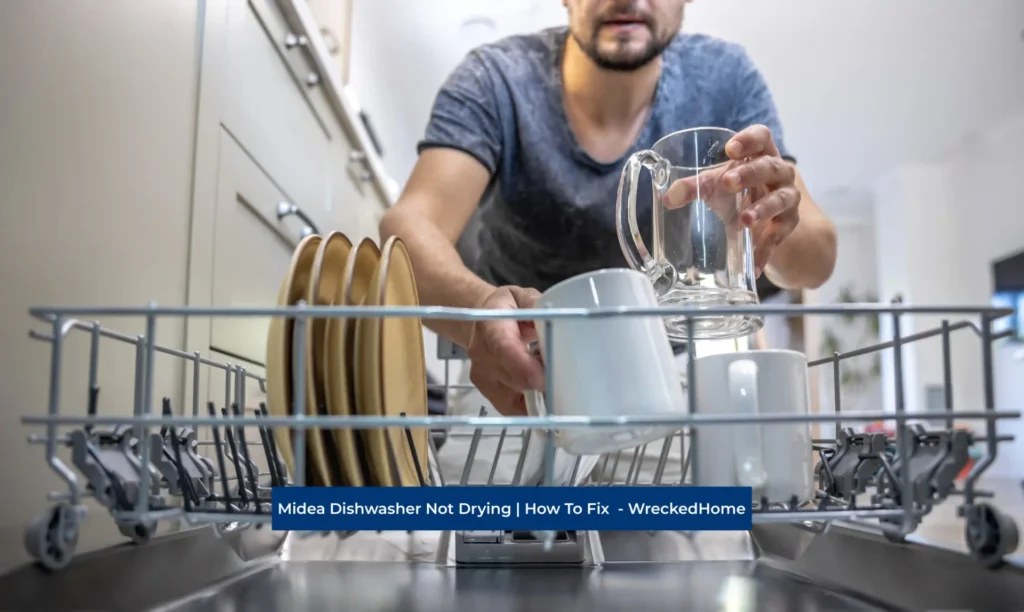 Man using Midea Dishwasher