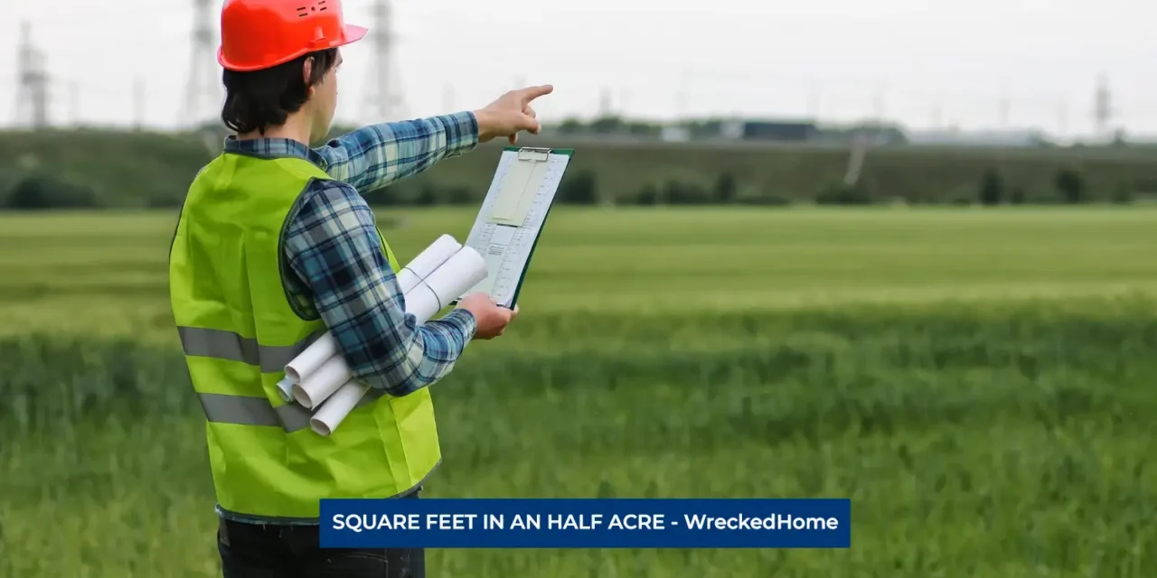 HOW MANY SQUARE FEET IN AN HALF ACRE?