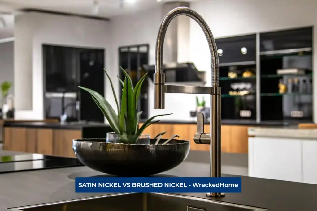 Satin Nickel vs Brushed Nickel Faucet in Kitchen
