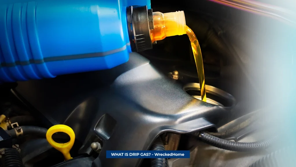 What is Drip Gas? Drip Gas Being Poured into a Vehicle