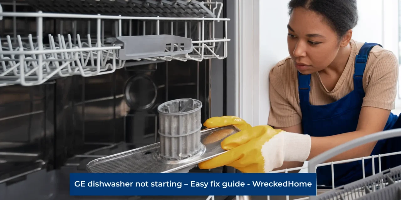 GE dishwasher not starting – Easy fix guide