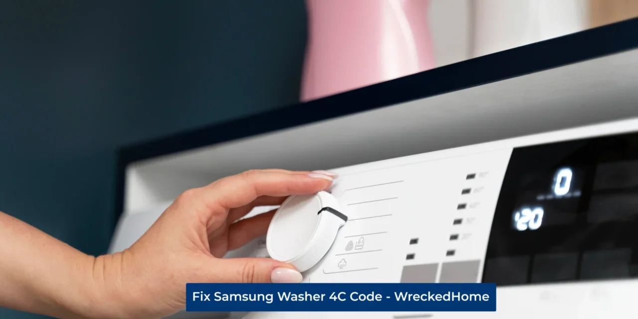 How To Fix Samsung Washer 4C Code?