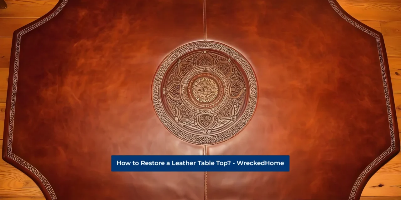 How to Restore a Leather Table Top?