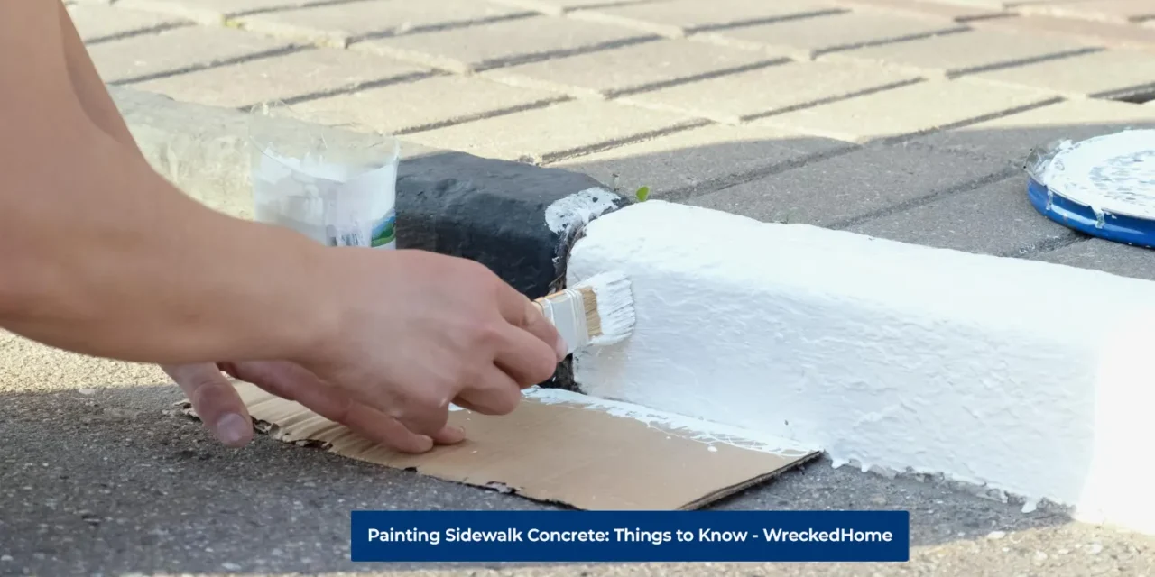 Painting Sidewalk Concrete: Important Things to Know