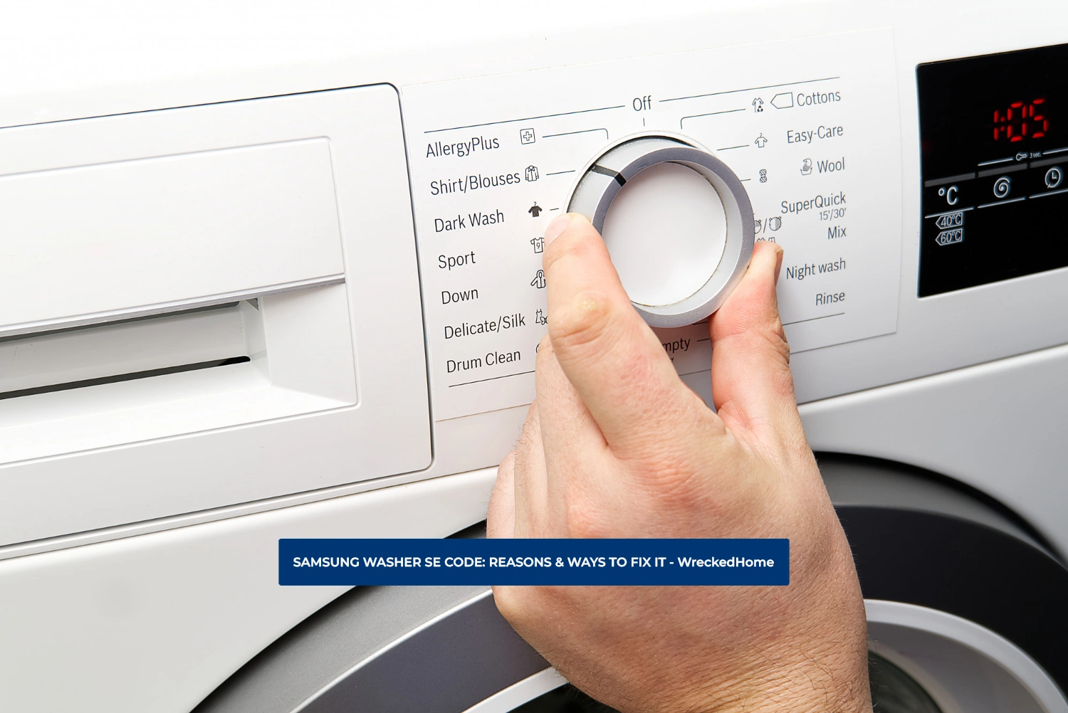 Samsung Washer SE Code 8 Causes & Best Fixes Wrecked Home
