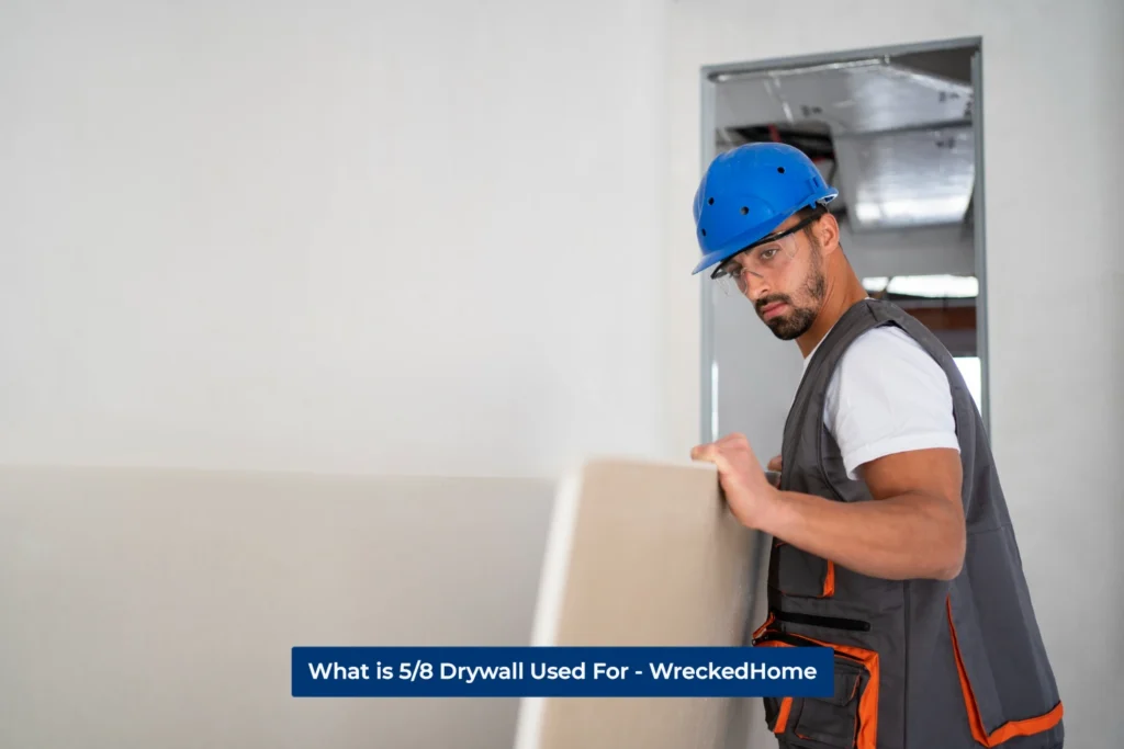 Workers inspecting 5/8 Drywall.