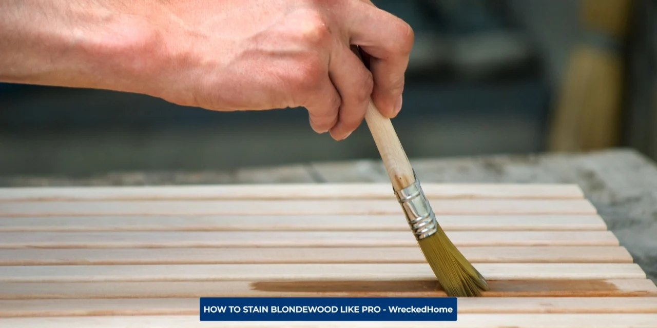 STAINING BLONDEWOOD – HOW TO STAIN BLONDEWOOD LIKE PRO
